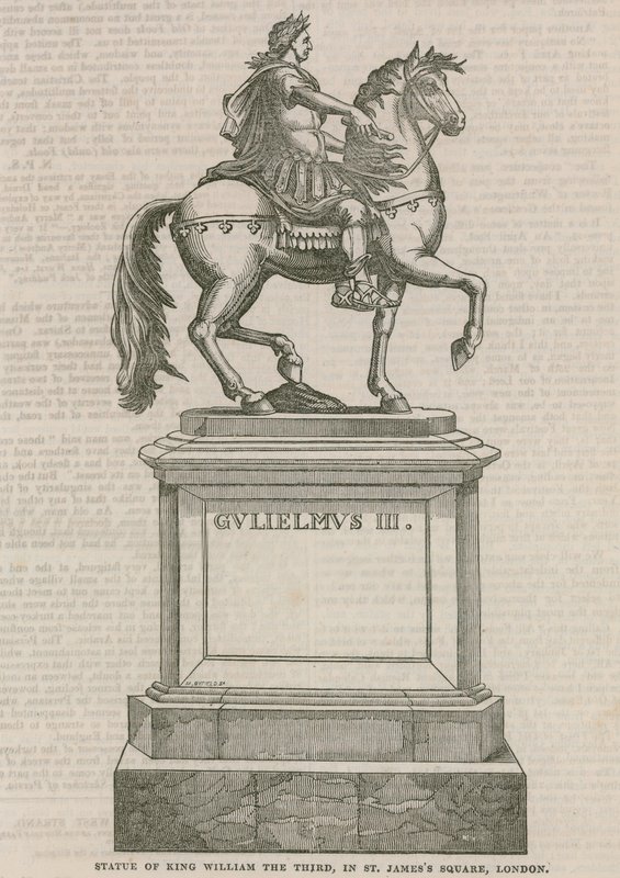 Statue af kong William den Tredje, på St James