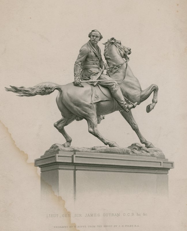Statue af generalløjtn Sir James Outram, GCB, Calcutta af English School