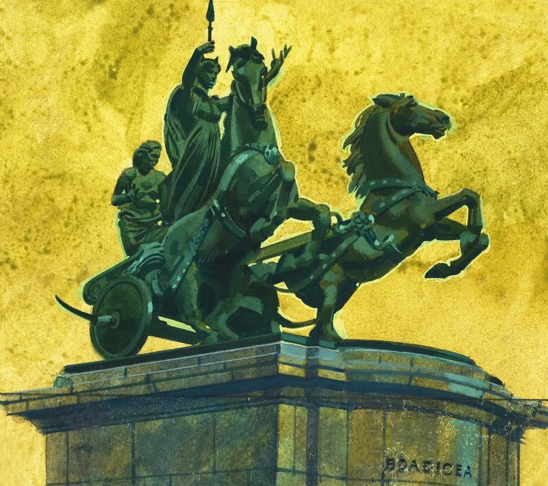 Statue af Dronning Boadicea af English School