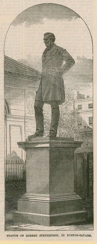 Statue af Robert Stephenson af English School