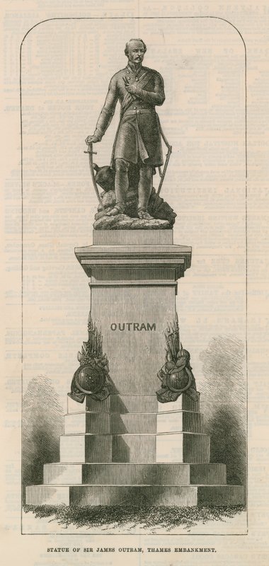 Statue af Sir James Outram af English School