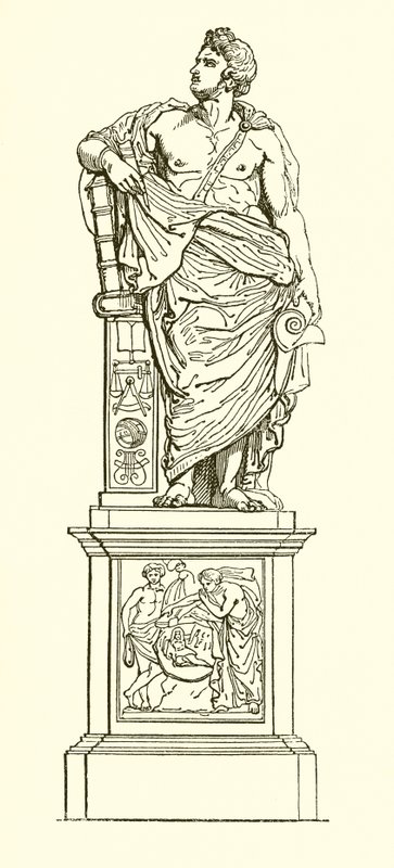 Statue af Sir William Jones af English School