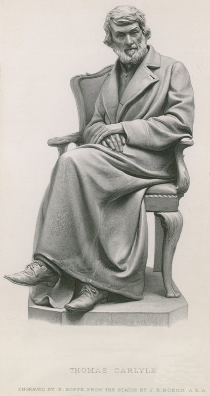 Statue af Thomas Carlyle af English School