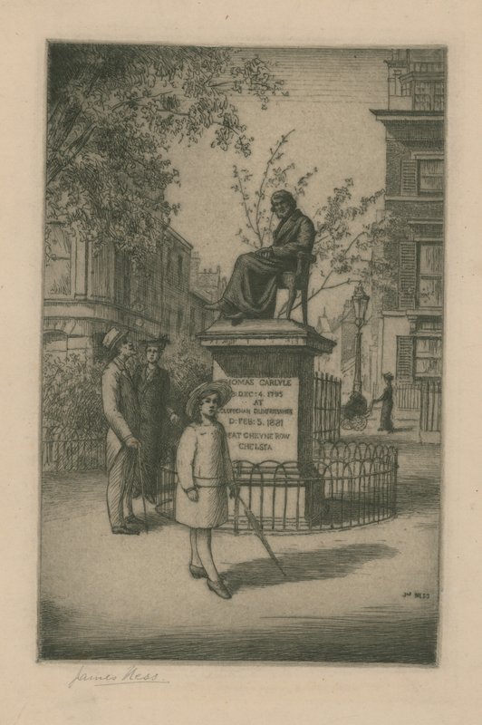Statue af Thomas Carlyle af English School