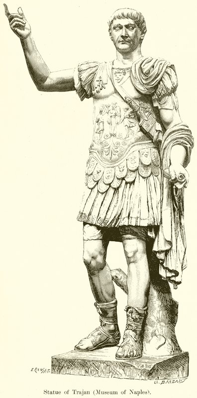 Statue af Trajan af English School