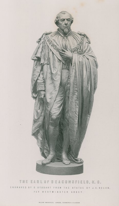 Statue af jarlen af Beaconsfield af English School