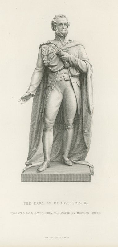 Statue af jarlen af Derby af English School