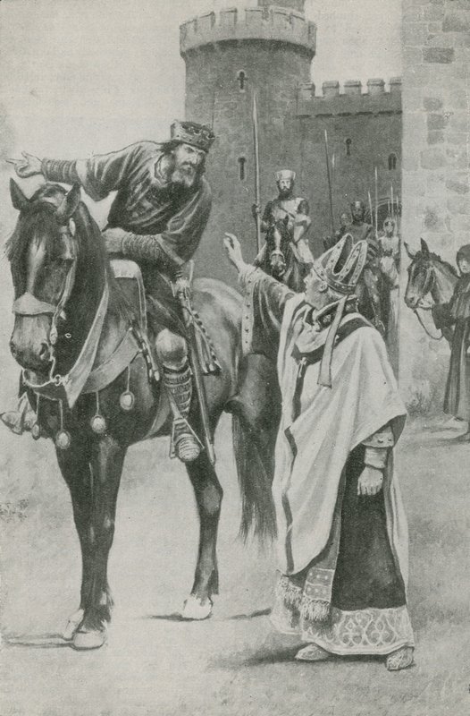 Stephen Langton advarer King John af English School