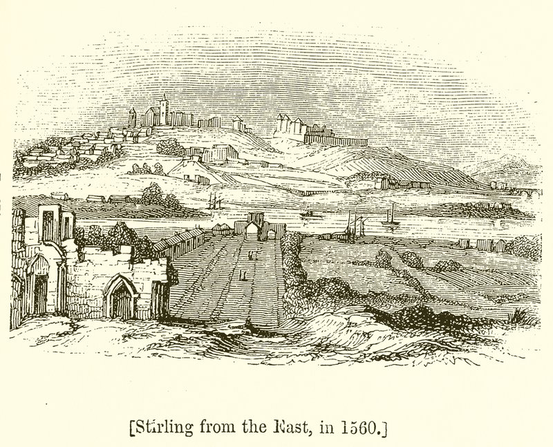 Stirling fra øst, i 1560 af English School