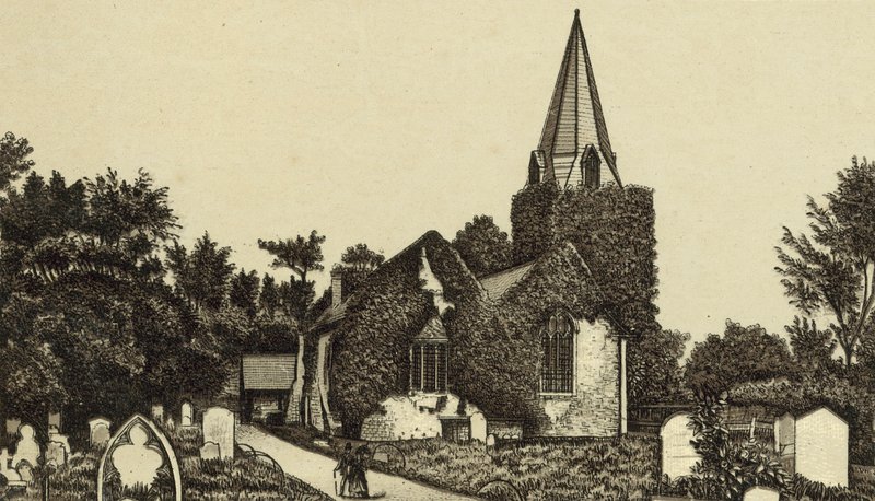 Stoke Poges kirke af English School