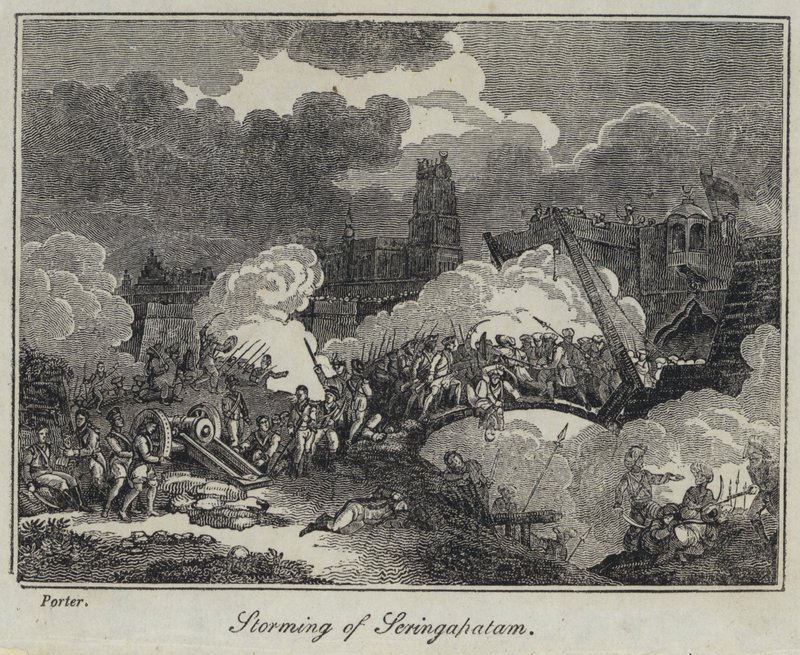 Stormning af Seringapatam (gravering) af English School