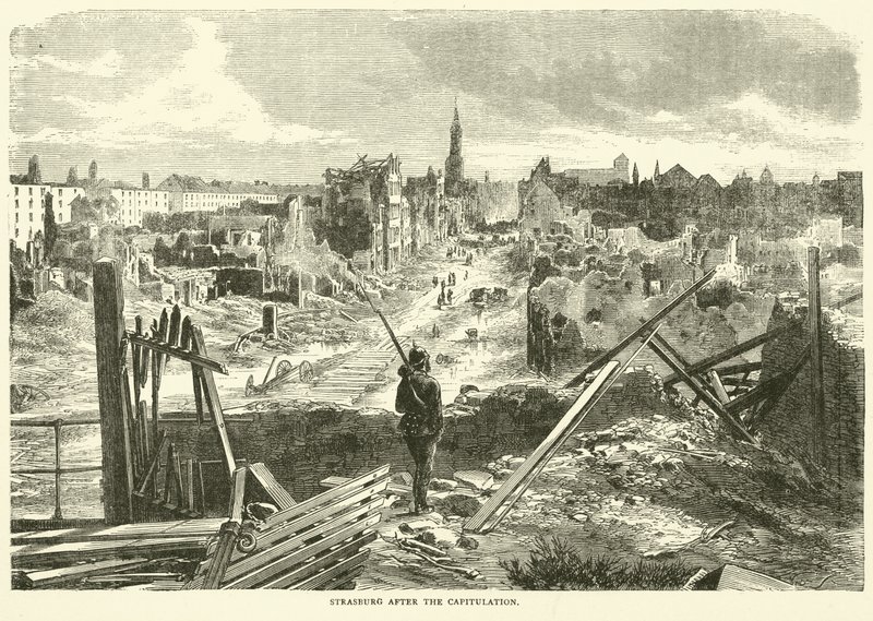 Strasborg efter kapitulationen, september 1870 af English School
