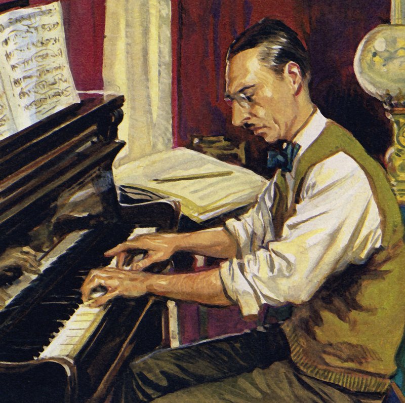 Stravinsky havde nogle lektioner fra Rimsky-Korsakov af English School