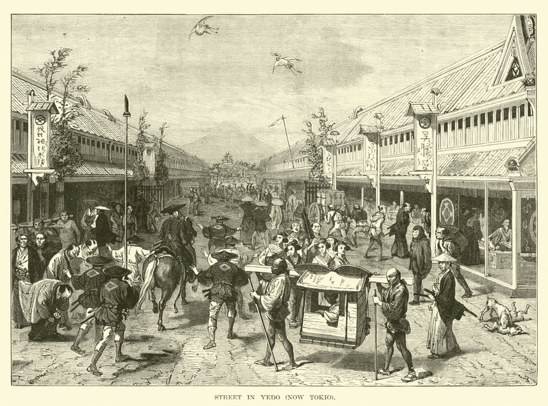 Gade i Edo, nu Tokyo af English School