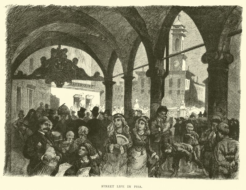 Gadeliv i Pisa af English School
