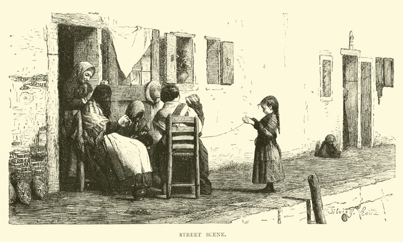 Street scene  af English School