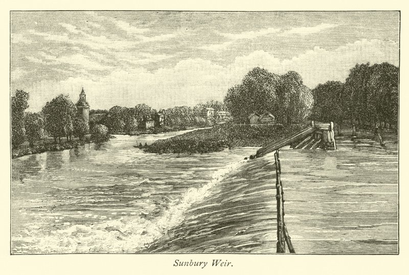 Sunbury Weir  af English School