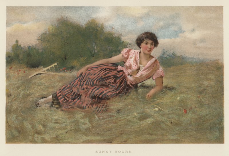 Sunny Hours (chromolitho) af English School
