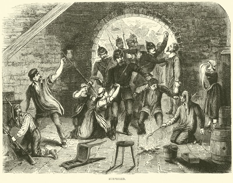 Overrasket, januar 1871 af English School