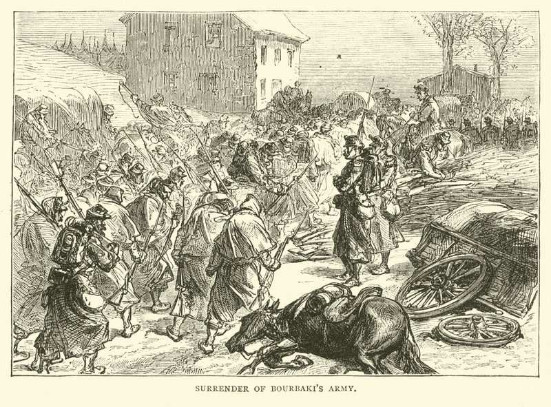 Overgivelse af Bourbakis-hæren, januar 1871 af English School