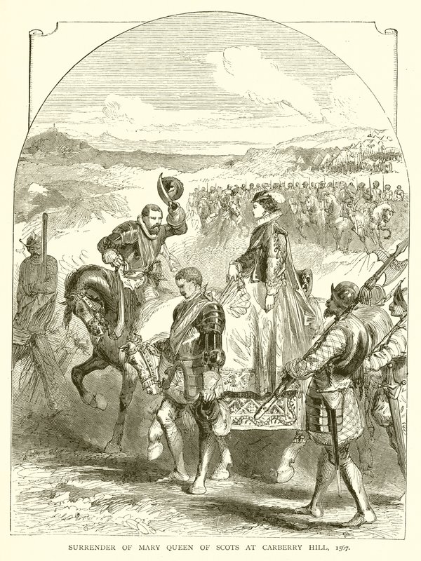 Overgivelse af Mary Queen of Scots ved Carberry Hill, 1567 af English School