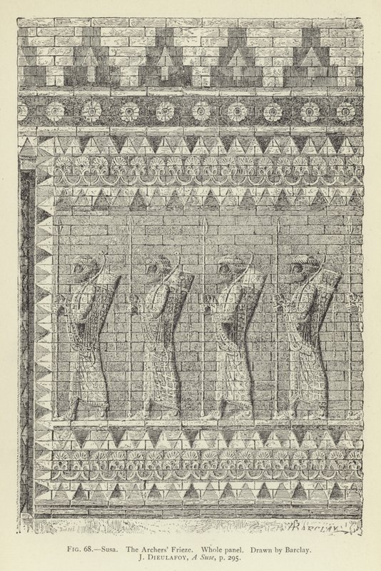 Susa, Archers Frieze, Hele panelet af English School