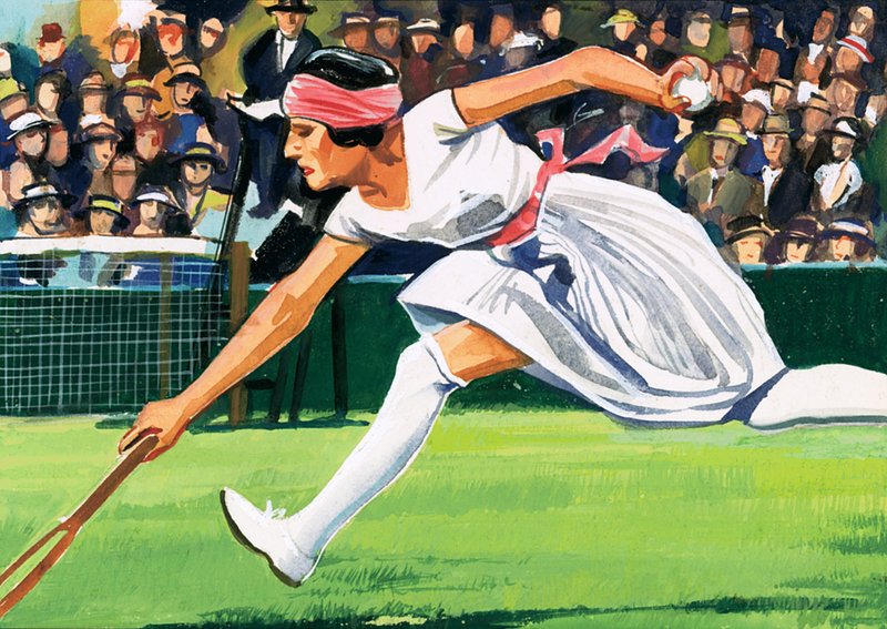 Suzanne Lengten, vinder af 1925 Ladies Singles Championship af English School
