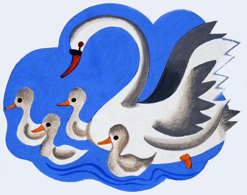 Svane og cygnets af English School