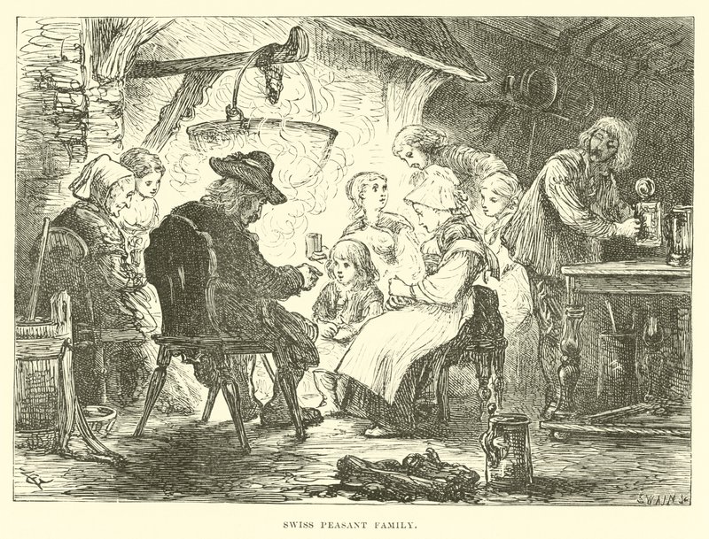 schweizisk bondefamilie af English School