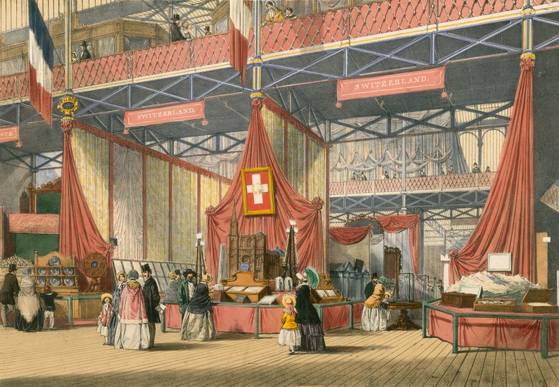 Schweizisk del af Den Store Udstilling i 1851 af English School