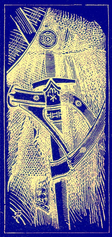 Sword, illustration fra The Illustrated History of the World, udgivet ca. 1880 (digitalt forbedret billede) af English School