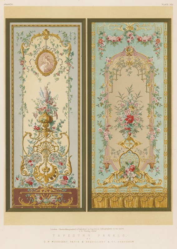 Tapestry paneler af English School
