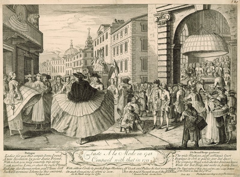Smag a la mode i 1748 sammenlignet med den i 1711 af English School