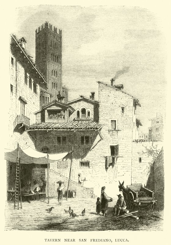Tavern nær San Frediano, Lucca af English School