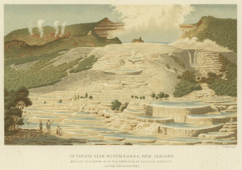Te Tarata, near Rotomahana, New Zealand  af English School