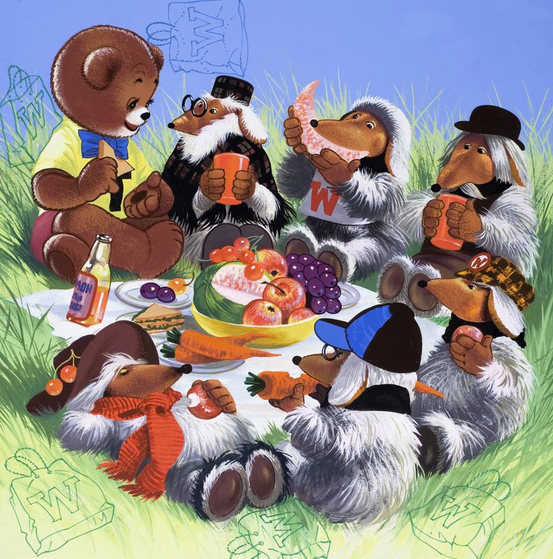Bamse (med skjulte genstande) af English School
