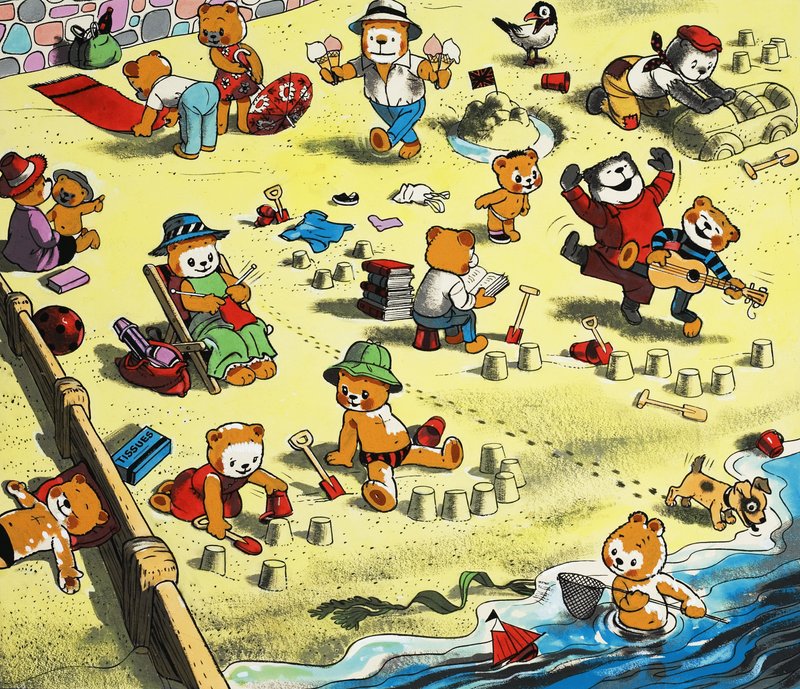 Bamse på stranden af English School