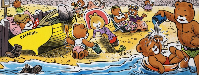 Bamser på stranden af English School