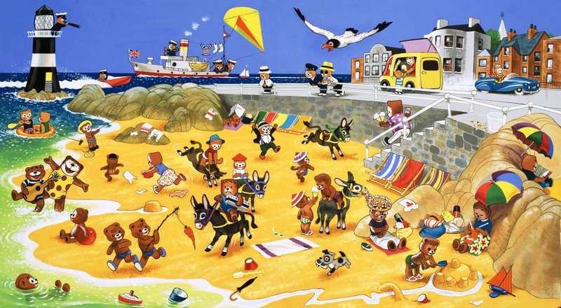 Bamser på stranden af English School