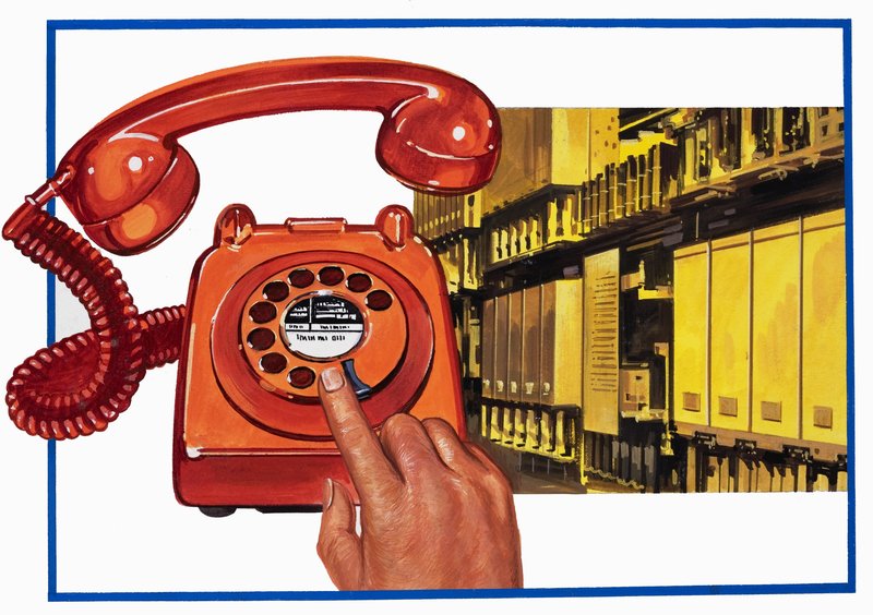 Telefon og telefoncentral af English School