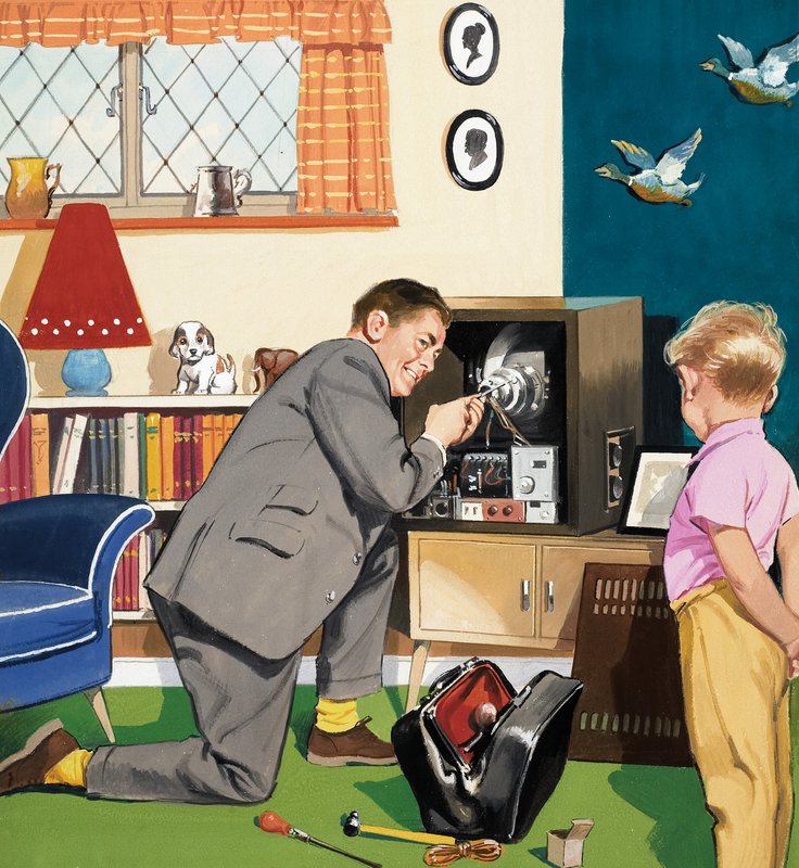 Tv-reparatør af English School