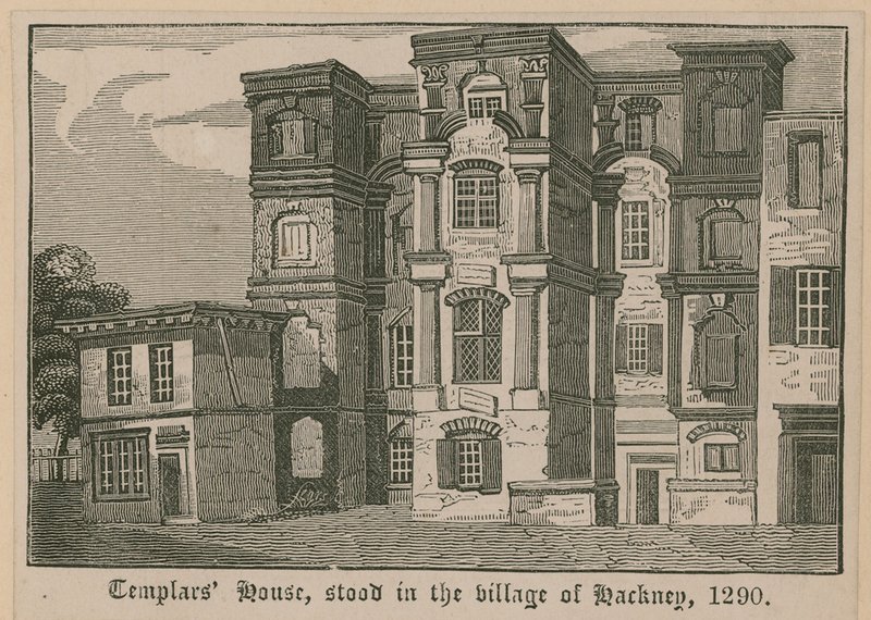 Templars House, stod i landsbyen Hackney, 1290 af English School