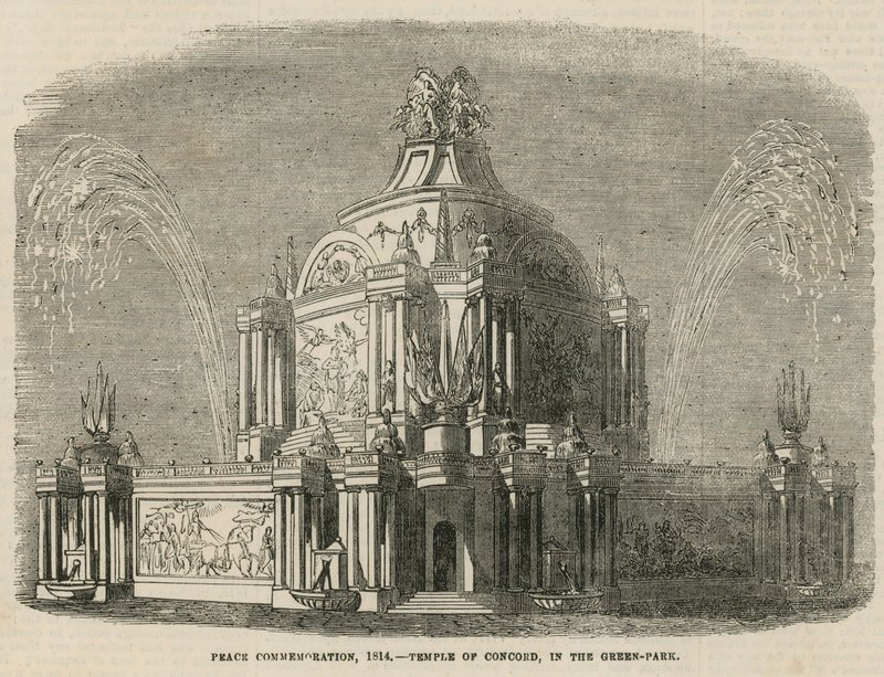 Temple of Concord i Green Park af English School
