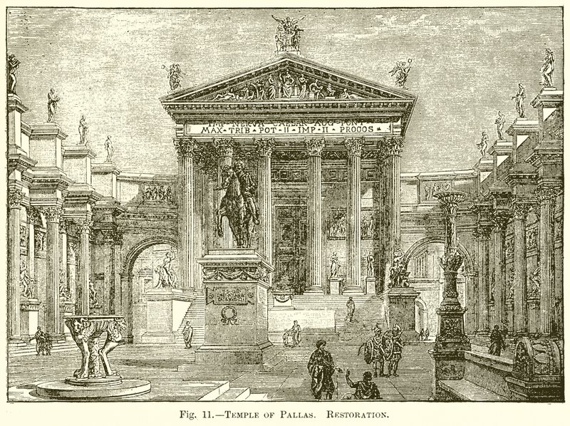Pallas tempel. Restaurering af English School