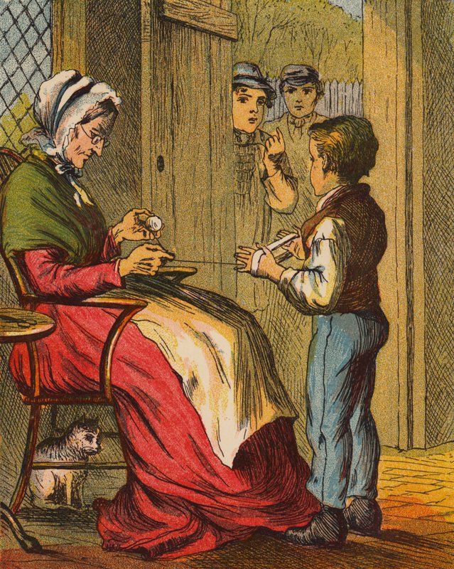 Fristelse (farvelitografi) af English School