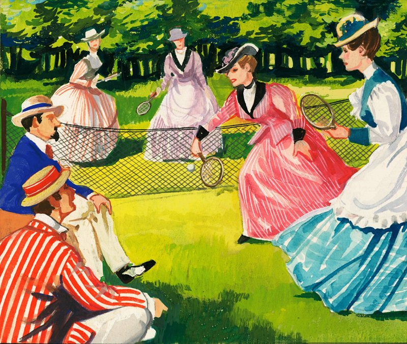 Tennis har altid været populært blandt kvinder af English School
