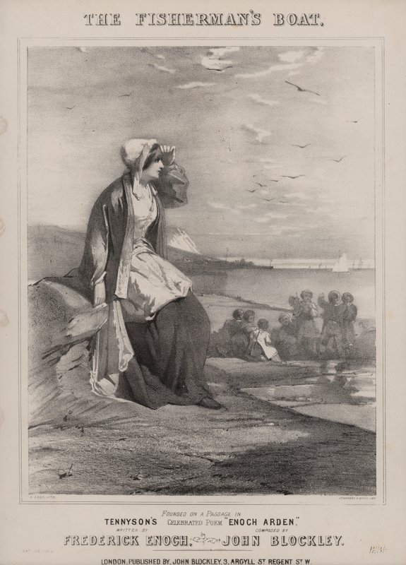 Tennysons Enoch Arden (litografi) af English School