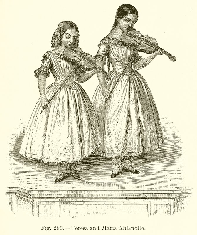 Teresa og Maria Milanollo af English School