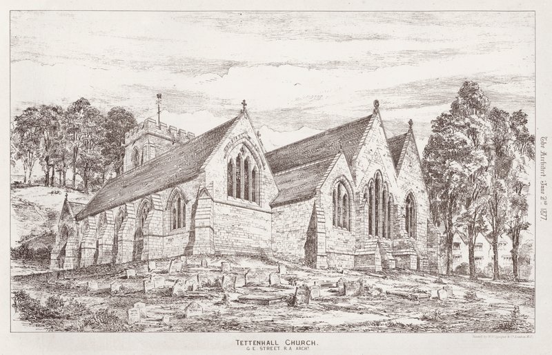 Tettenhall Church (gravering) af English School