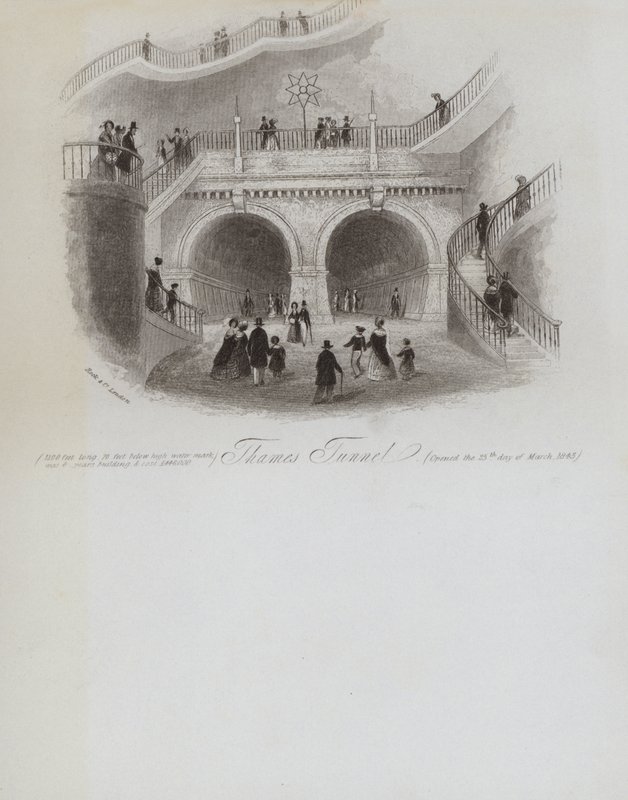 Thames Tunnel (gravering) af English School